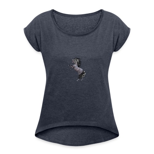 01 03 04 02 09 - Frauen T-Shirt mit gerollten Ärmeln