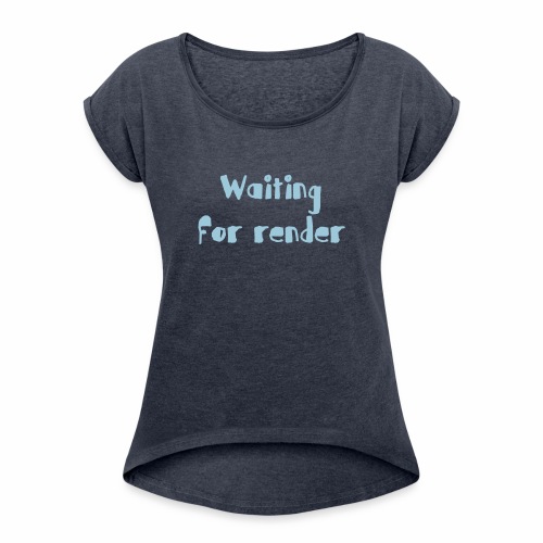 RENDER - Camiseta con manga enrollada mujer