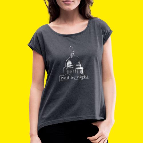 Londen - Engeland - St Paul's Cathedral by night - Vrouwen T-shirt met opgerolde mouwen