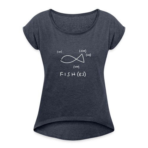 fish (es) - Maglietta da donna con risvolti