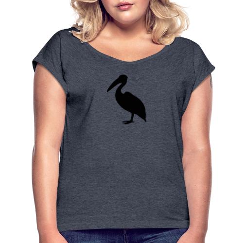 Pelikan - Frauen T-Shirt mit gerollten Ärmeln