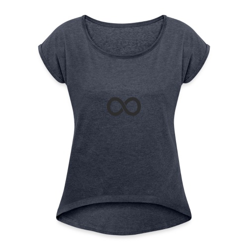 Infinite clothes - Vrouwen T-shirt met opgerolde mouwen