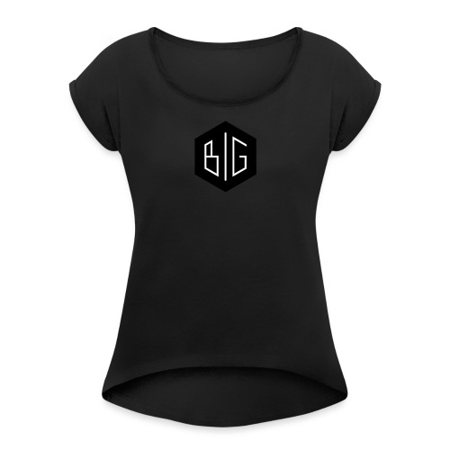 BiG logo grand svg - T-shirt à manches retroussées Femme