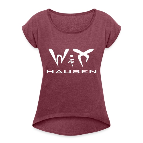 wixhausen - Frauen T-Shirt mit gerollten Ärmeln