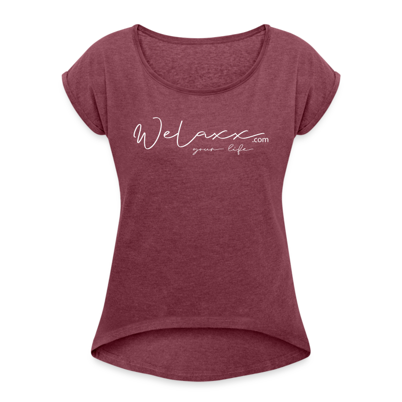 WELAXX Shirt ws - Frauen T-Shirt mit gerollten Ärmeln