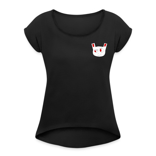 Logotype - Camiseta con manga enrollada mujer