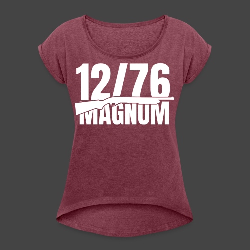 1276 Mag 870 w - Frauen T-Shirt mit gerollten Ärmeln