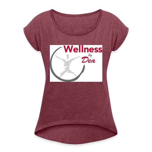 Wellness By Dea Vattenflaska - T-shirt med upprullade ärmar dam