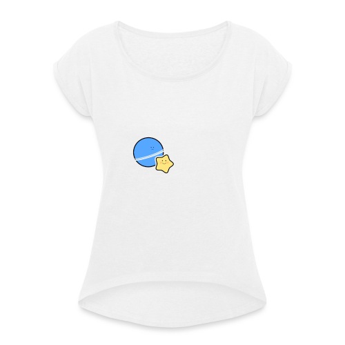 Little Comet - Naisten T-paita, jossa rullatut hihat