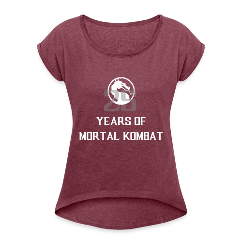 25 Years of Mortal Kombat: Mortal Kombat X ver. 01 - Women's T-Shirt with rolled up sleeves