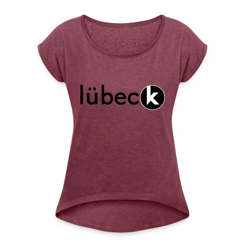 LÜBECK - Frauen T-Shirt mit gerollten Ärmeln