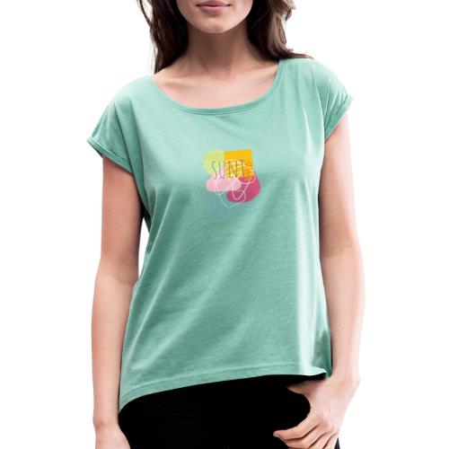 Suntime - Dame T-shirt med rulleærmer