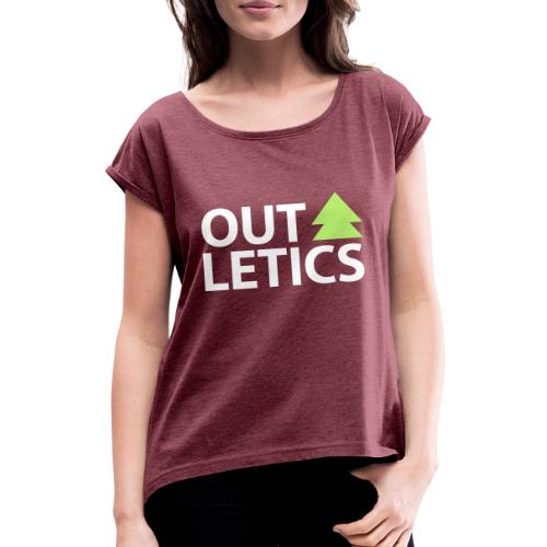outletics classic - Frauen T-Shirt mit gerollten Ärmeln