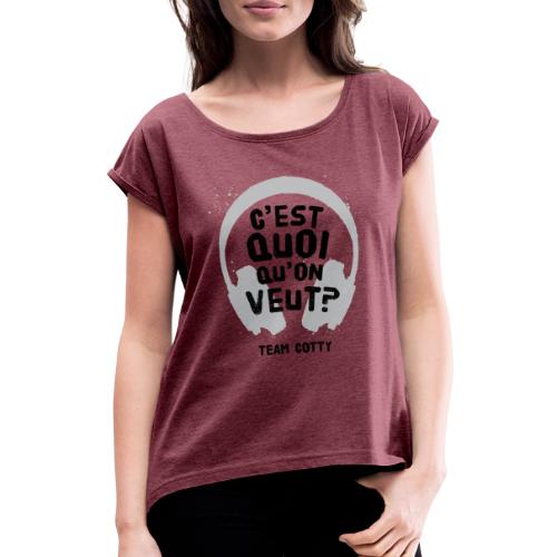 Team Cotty 2 - T-shirt à manches retroussées Femme