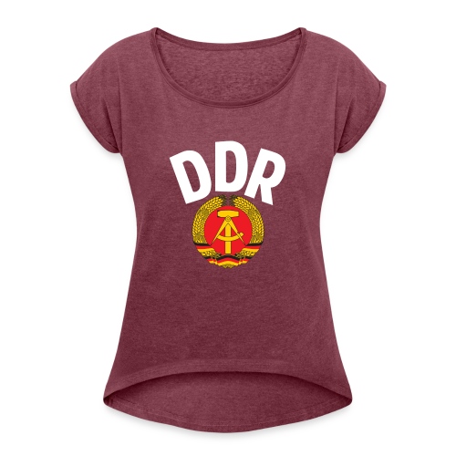 DDR - German Democratic Republic - Est Germany - Women's T-Shirt with rolled up sleeves