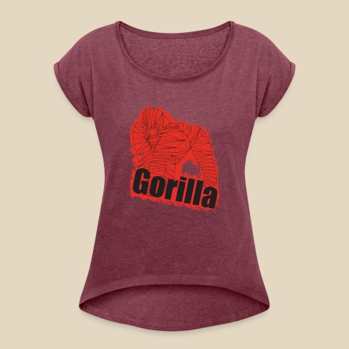 Red Gorilla - T-shirt à manches retroussées Femme