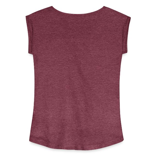 Vorschau: I bin Summa süchtig - Frauen T-Shirt mit gerollten Ärmeln
