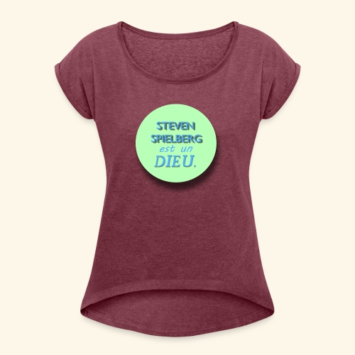 Steven Spielberg - Collection Flat Circle - T-shirt à manches retroussées Femme