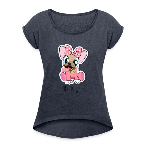 Baby Naya - It's a Girl - T-shirt à manches retroussées Femme