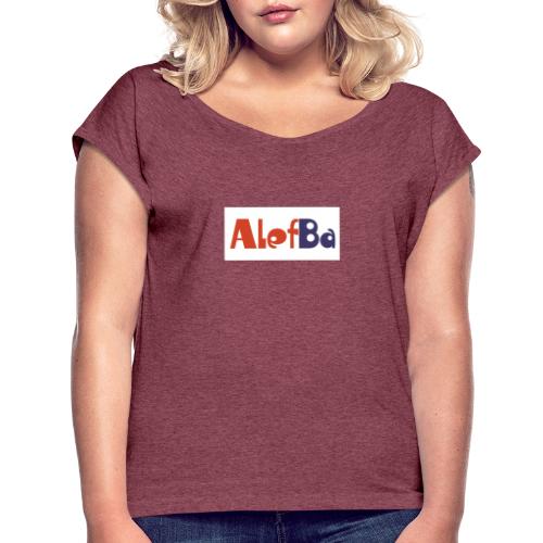 alefba - Dame T-shirt med rulleærmer