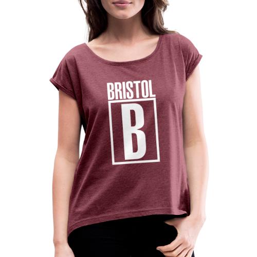Bristol B - T-shirt med upprullade ärmar dam