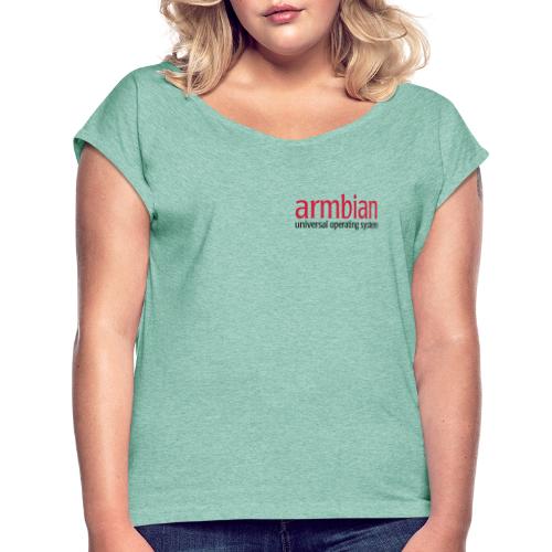 Small logo - Women's T-Shirt with rolled up sleeves
