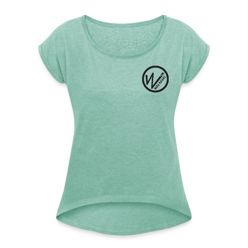 waka icon - Women's T-Shirt with rolled up sleeves