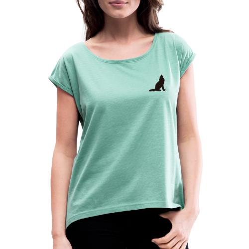 Wolf Pack - Women's T-Shirt with rolled up sleeves