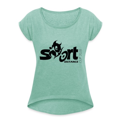 sdc Flat - Frauen T-Shirt mit gerollten Ärmeln