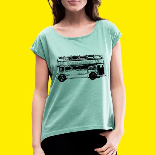 Routemaster London Bus - Women's T-Shirt with rolled up sleeves