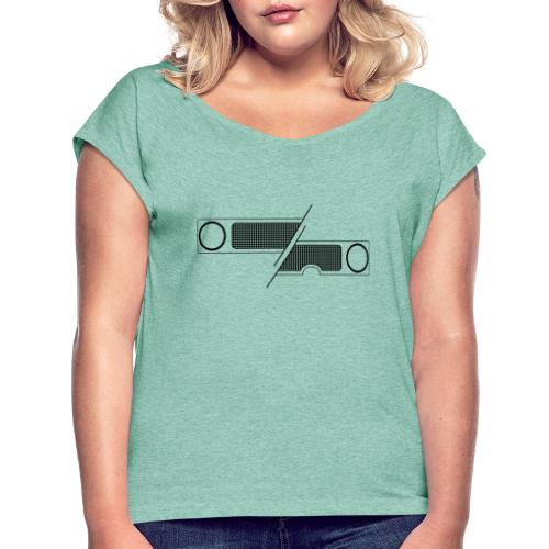 Unimog - Oldtimer - Offroad - Universal Motorgerät - Frauen T-Shirt mit gerollten Ärmeln