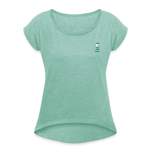 Blender - Vrouwen T-shirt met opgerolde mouwen