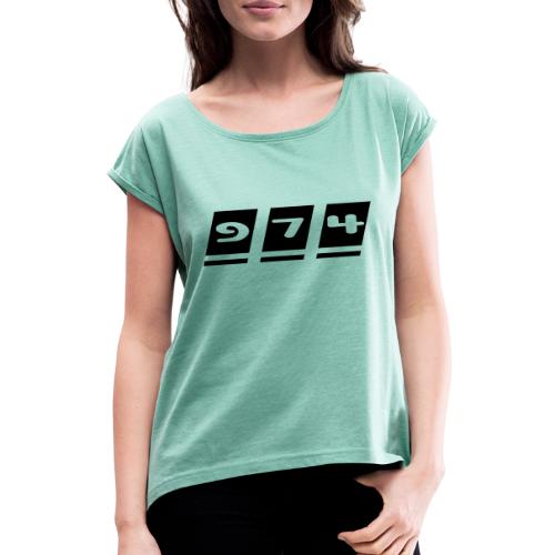 974, La Réunion - T-shirt à manches retroussées Femme