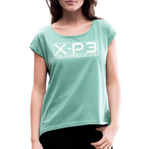 XP Alben Headlines 3 Journey of Life - Frauen T-Shirt mit gerollten Ärmeln