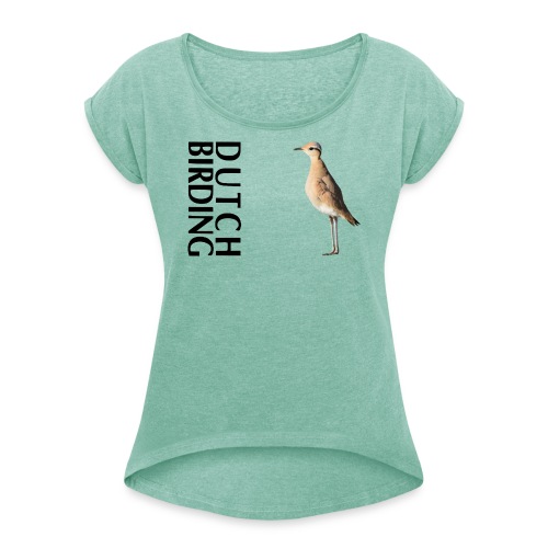 DB renvogel - Vrouwen T-shirt met opgerolde mouwen
