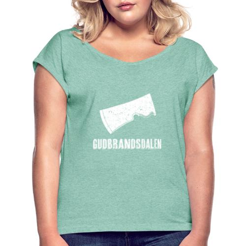 Gudbrandsdalen, smal - T-shirt med upprullade ärmar dam