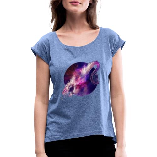 Galaxy Dragon - T-shirt à manches retroussées Femme