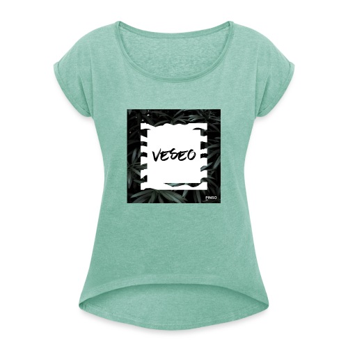 Veseo - T-shirt à manches retroussées Femme