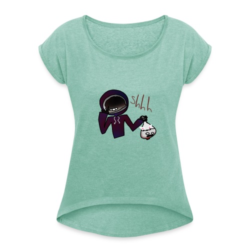 Spooky Scray man - Women's T-Shirt with rolled up sleeves