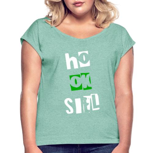 hooksiel - Frauen T-Shirt mit gerollten Ärmeln