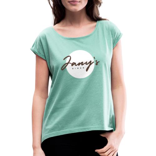Jany's Logo - Frauen T-Shirt mit gerollten Ärmeln