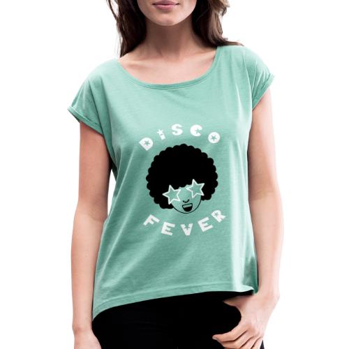 DISCO FEVER - T-shirt à manches retroussées Femme