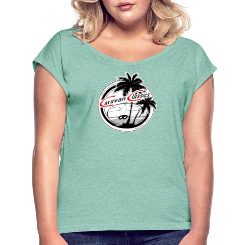Hawaii - Frauen T-Shirt mit gerollten Ärmeln