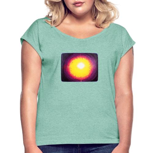 DimensionsTor des Lichtes - Sonja Ariel von Staden - Frauen T-Shirt mit gerollten Ärmeln