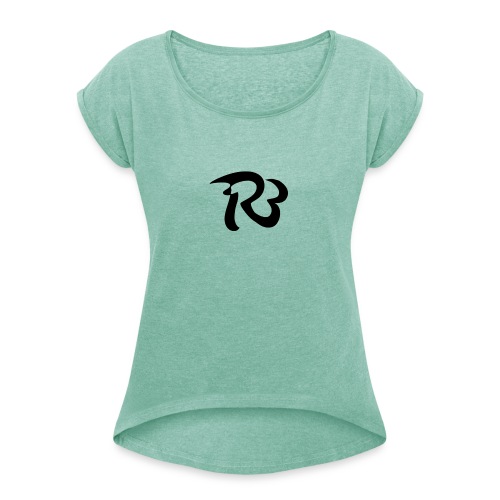 R3 MILITIA LOGO - Women's T-Shirt with rolled up sleeves