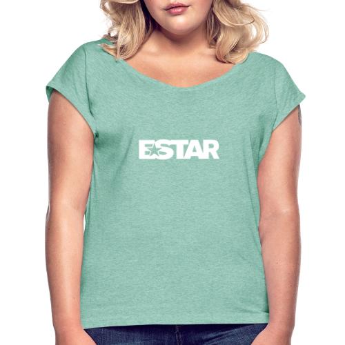 ESTAR - Frauen T-Shirt mit gerollten Ärmeln