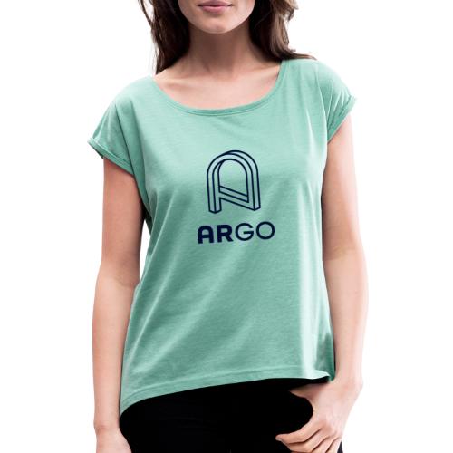 Digital ARGO white square - T-shirt à manches retroussées Femme