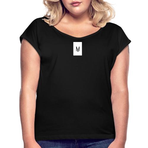 M Ʌ K I - Frauen T-Shirt mit gerollten Ärmeln