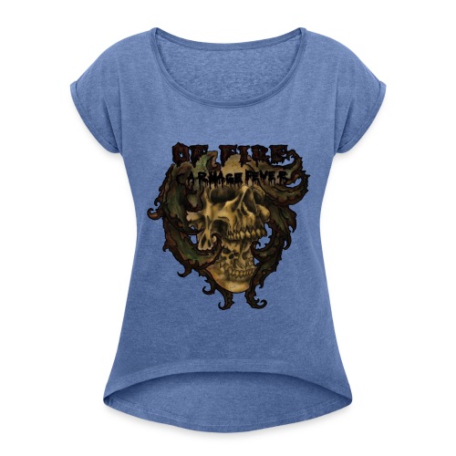 Carnage Fever Color - Women's T-Shirt with rolled up sleeves