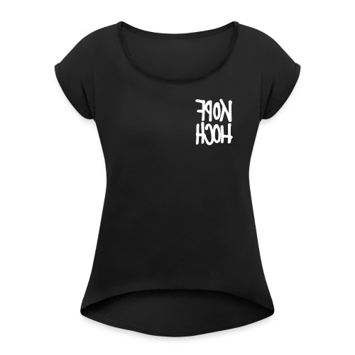 #kopfhoch - Frauen T-Shirt mit gerollten Ärmeln